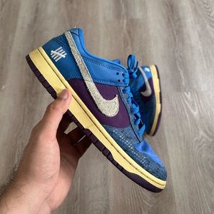 Nike Blue Purple Cream Low-Top Sneakers